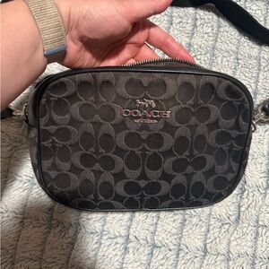 Coach Tan and Black Leather Bag
